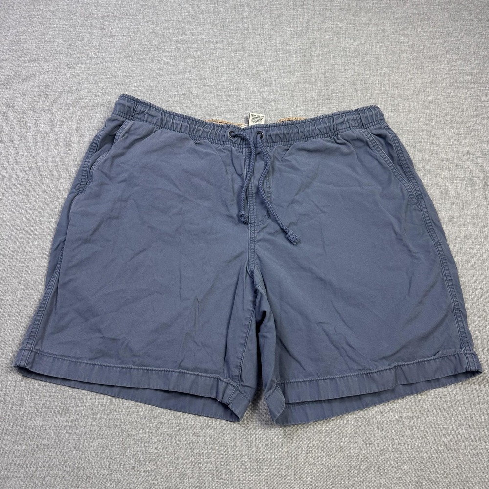 L.L. Bean 8" Dock Shorts Mens XL Blue Cotton Canvas Classic Fit Outdoor